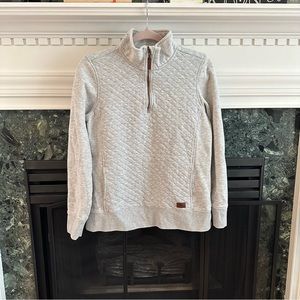 LL Bean Quilted 1/4 zip Quilted Pullover size medium